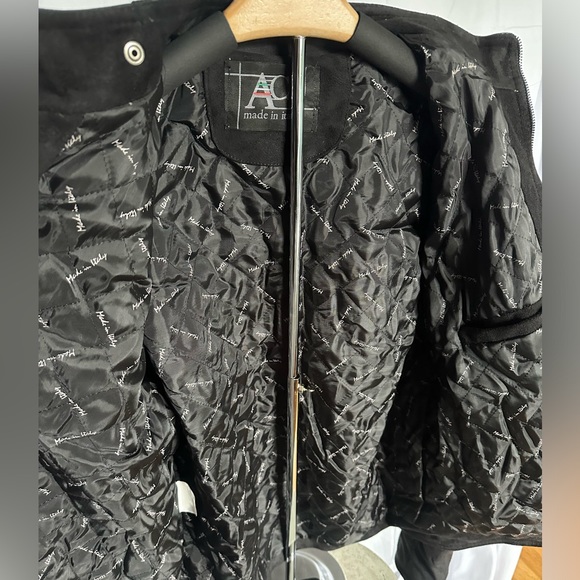 Black Suede and Leather Jacket - Picture 3 of 12